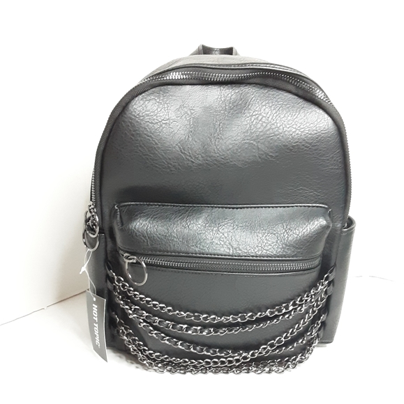 Black Chain Mini Backpack NWT - Picture 5 of 10